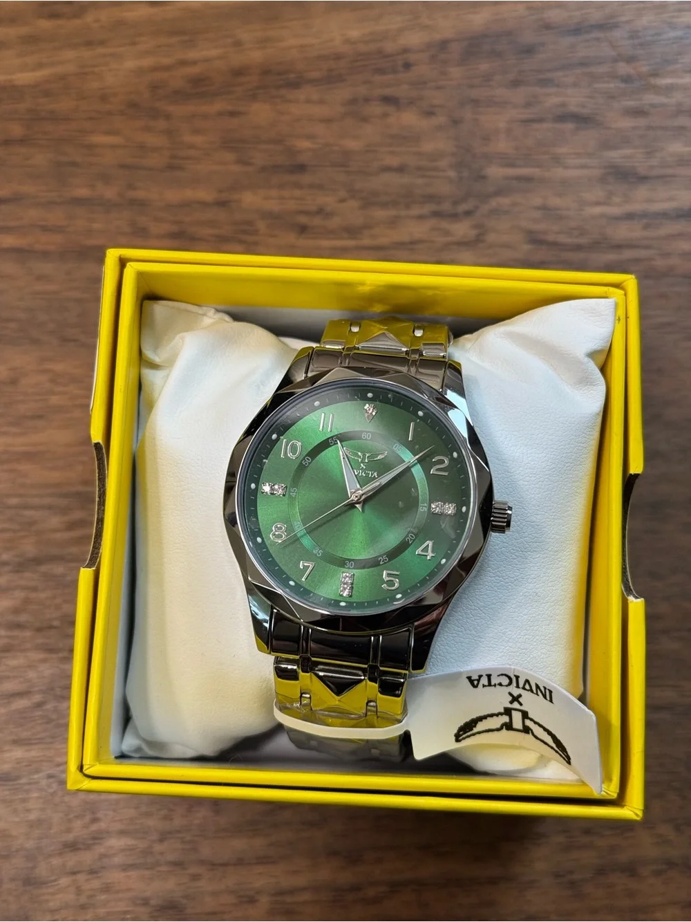New Invicta Men’s Steel Green 41mm Watch